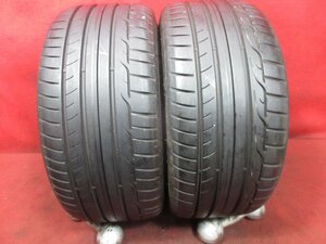 タイヤ 2本 255/35ZR19 ダンロップ SPORTMAXX RT (M0) 255/35R19 バリ バリ山 溝アリ 送料無料★14892T