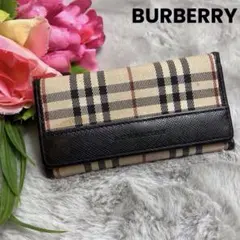 BURBERRY バーバリー　キーケース　5連　ノバチェック　ベージュ　ブラック