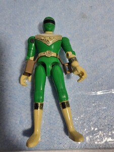 1995年 絶版フィギュア BANDAI プラデラ 超力変身オーレンジャー グリーン 現状品