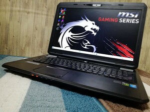 ◎重厚感のあるデザイン！ゲーミングノートPC GALLERIA QF780HG メモリ8GB SSHD1TB Core i7 4800MQ GTX780M 17.3インチFULLHD DVD Office