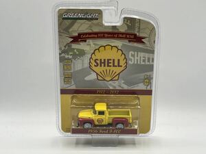 即決有★GREENLIGHT グリーンライト 1/64 1956 Ford F-100 SHELL シェル★ミニカー