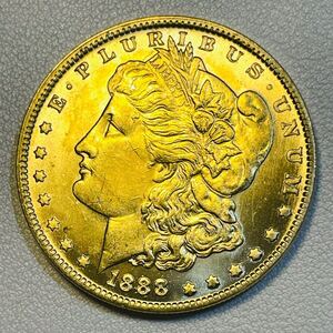 アメリカ 硬貨 古銭 自由の女神 1888年 リバティ イーグル モルガン 13の星 コイン 重21.61g 金貨