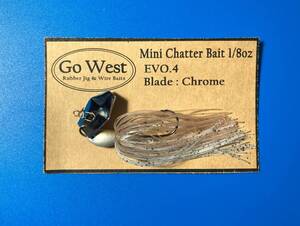 Evo.4-106 GoWest ミニチャターベイト 1/8oz【Chrome Blade】