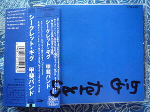 ◇甲斐バンド/ Secret Gig ■帯付 ※盤面きれいです。　☆86年武道館解散5Daysの2日後披露された感動のライヴ♪⑥で中島みゆきとデュエット