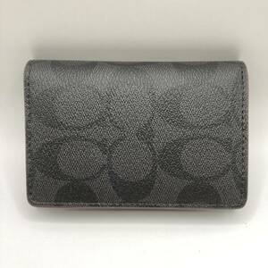 COACH コーチ COACH シグネチャー カードケース 91633 ブラック 黒