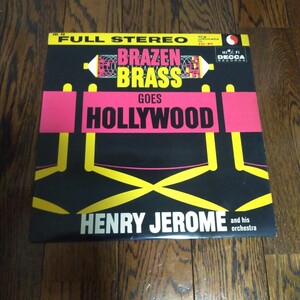 LP レコード ブレイズン ブラス ハリウッドへ行く ヘンリー ジェローム楽団 ディック ジェイカブス BRAZEN BRASS GOES HOLLYWOOD