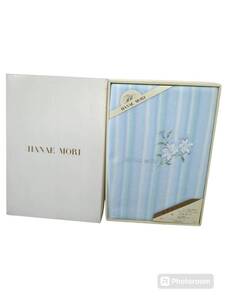 【C】HANAE MORI　ボアシーツ　HA670　ブルー　☆新古品☆　シングル　カバー　寝具