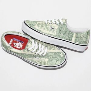 【新品 US8.5 26.5cm Supreme Vans Dollar Era】 23ss シュプリーム バンズ ダラー エラ 紙幣 お札 金 skate grosso mid sk8 hi