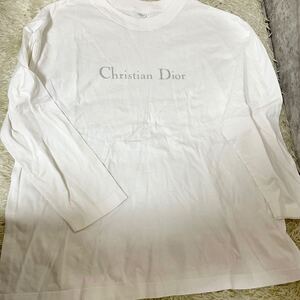 クリスチャンディオール ロゴ DIOR 長袖 Tシャツ トップス 白 