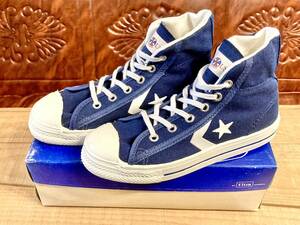 ★☆70s!USA!希少レア!!コンバース ABA USA HI ネイビー 3.5 22.5cm converse オールスター 紺 NBA ハイカット デッド ビンテージ 238☆★