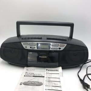 パナソニック Pnasonic RX-DT37 ポータブルステレオCDシステム ラジカセ リモコン無し 取扱説明書あり 1997年製 【道楽札幌】