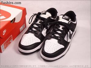 管MS215★中古/30cm★ナイキ ダンク NIKE DUNK LOW RETRO White＋Black 白＋黒 パンダ DD1391-100★本革