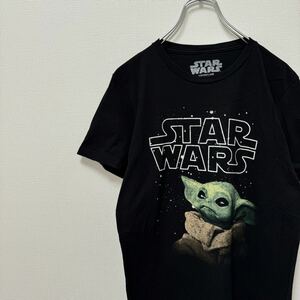 スターウォーズ　古着　Tシャツ　ヨダ　ブラック