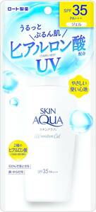 スキンアクア モイスチャーUVジェル 110g(ヒアルロン酸配合UV、肌に優しい、SPF35 PA+++)