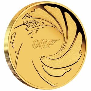 007 ジェームズ・ボンド 1/4オンス 金貨 2020年 造幣局保証書 ケース・箱付　限定1000　＄50