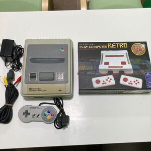 ◎15632 スーパーファミコン /プレイコンピューターRETRO 通電のみ確認済 ゲーム機本体