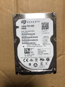 1円スタト Seagate 500GB HDD 2.5インチHDD ST500LM021 】 薄型7mm　7200RPM 累積使用18時間