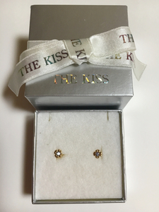 THE KISS ザキッス 金 ゴールド 18K ピアス 花モチーフ 正規品