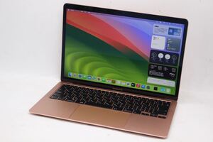 中古良品 2K 13.3型 Apple MacBoko Air A2179 (2020年) ローズゴールド macOS 14 sonoma 第10世代 i5-1030NG7 8GB NVMe 512GB-SSD 管:1438h