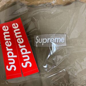 【M】Supreme Box Logo Hooded Sweatshirt Dark Sand パーカー 国内正規品 23FW