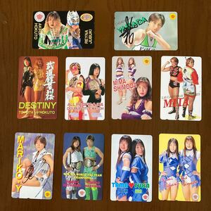 送料無料　未使用　全日本女子プロレス　テレホンカード 10枚セット　テレカ