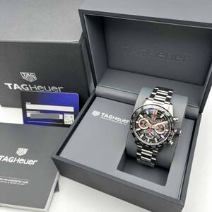 【美品】タグ ホイヤー TAG HEUER CBG2010.BA0662 カレラ キャリバーホイヤー02 クロノグラフ 自動巻き 腕時計 スティール＆セラミック