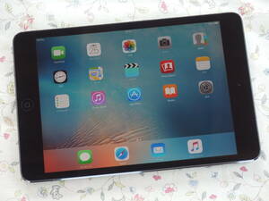 ☆彡 美品 Apple iPad mini A1455 64GB Wi-Fi + Cellular SoftBank ブラック＆スレート