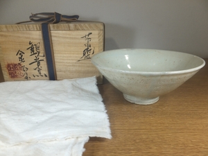 【真作保証】 金正玉 自作 茶碗 人間文化財 コレクター放出品 (柳海剛 池順鐸 安東五) 茶道具 韓国