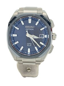 SEIKO◆ソーラー腕時計/アナログ/-/BLK/SLV/3X22-0AD0