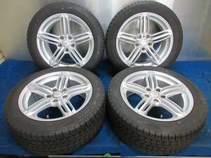 ★8.5-9分山★19.21年製★ KENDA KR36 ICETEC NEO 225/50R17　WSP Italy 17×8J +47 5H-112 4本セット スタッドレス アウディ8S/8J等　A388