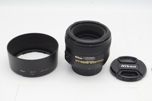 【適格請求書発行】良品 Nikon ニコン AF-S NIKKOR 50mm F1.4G 単焦点レンズ フード付【アルプスカメラ】241207r