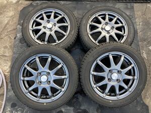 Humanline 155/65R14 4.5J +45 PCD100 アルミホイール4本セット　②