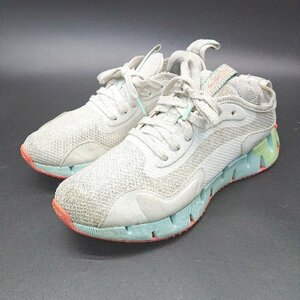 ◇ Reebok スポーティー FX1101 FuelFoamミッドソール スニーカー サイズ24.5 ホワイト/スカイブルー レディース E