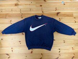 【売切 1円スタート】NIKE トレーナー　ナイキ　90年　L ビックスウォッシュ　ビックロゴ　スウェット