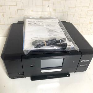 EPSON エプソン インクジェットプリンター EP-808AB ブラック 本体 通電確認済み 現状品 ジャンク y-011503-82