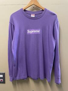 Supreme Box Logo L/S Tee Purple S シュプリーム ボックスロゴ ロングスリーブ Tシャツ パープル 紫 P200