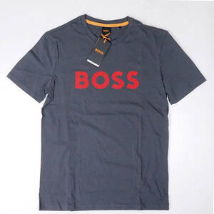 新品正規品 HUGO BOSS ヒューゴ ボス メンズ 半袖 コントラストロゴ Tシャツ 大谷翔平 スチールグレー XL