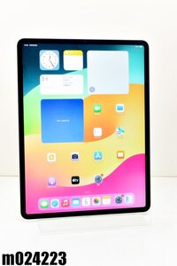 白ロム SIMフリー au SIM解 Apple iPad Pro 12.9inch(第4世代) Wi-Fi+Cellular 128GB OS17.5.1 シルバー MY3D2J/A 初期化済 【m024223】