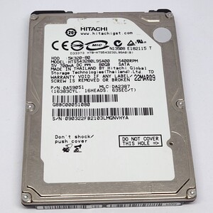 (021)HITACHI 80GB/SATA/5400rpm HTS543280L9SA00　中古品　ジャンク品