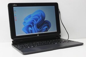 1円スタート ノートパソコン 2in1PC Windows11 WPS office搭載 富士通 Arrows Tab Q506 ATOM 8550 メモリ4GB eMMC64GB カメラ Bluetooth