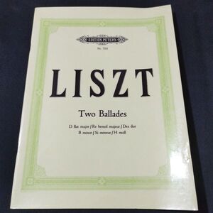 楽譜　ピアノソロ　リスト　2つのバラード　ペータース社　　棚YNd2