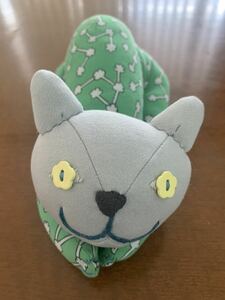 ミナペルホネン　minaperhonen ぬいぐるみ 猫　mirri グリーン　未使用