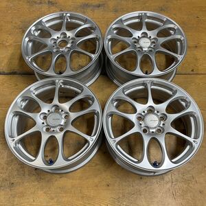 C310 鍛造 エコフォルム forged ONE 6J 15インチ 5H 100 +45 4本 TWS ECOFORM ブリヂストン トヨタ専用 軽量 プリウス 中古アルミホイール