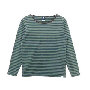 名作 visvim BORDER CREW INDIGO L/S インディゴ染め ボーダー カットソー Tシャツ 0114205010032 ヴィズヴィム ビズビム 2