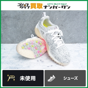 ★売切り【未使用品】アディダス adidas コードカオス21 レディース スパイクレス シューズ グレー/ピンク サイズ24.5cm ゴルフシューズ