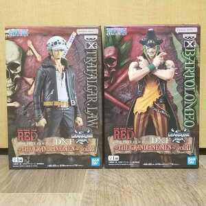 数量2 【新品】ワンピース ONE PIECE FILM RED DXF 〜THE GRANDLINE MEN〜 vol.10 トラファルガー・ロー vol.11 バルトロメオ フィギュア