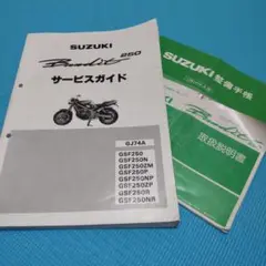 スズキ バンディット250 サービスガイド・取説・整備手帳