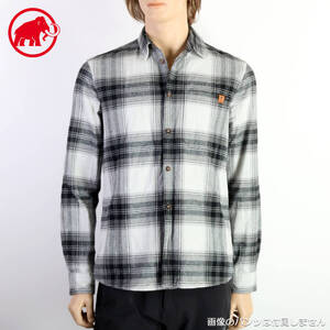 MAMMUT マムート トロバット ロングスリーブシャツ platinum-black M 01015-0135 Trovat Longsleeve Shirt Men フランネル アウトドア 美品