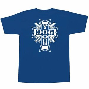 Dogtown Skateboards (ドッグタウン) Tシャツ Cross Logo T-Shirt Royal Blue (XL) スケボー SKATE SK8 スケートボード HARD CORE PUNK