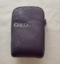 GOLLA ゴッラ　小型　ポーチ　モバイル　アクセサリー　紫　クッション素材